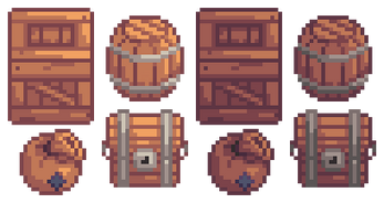 Container Pixel Isometric Containers | Pixel Art Pack by Golden Mice Games