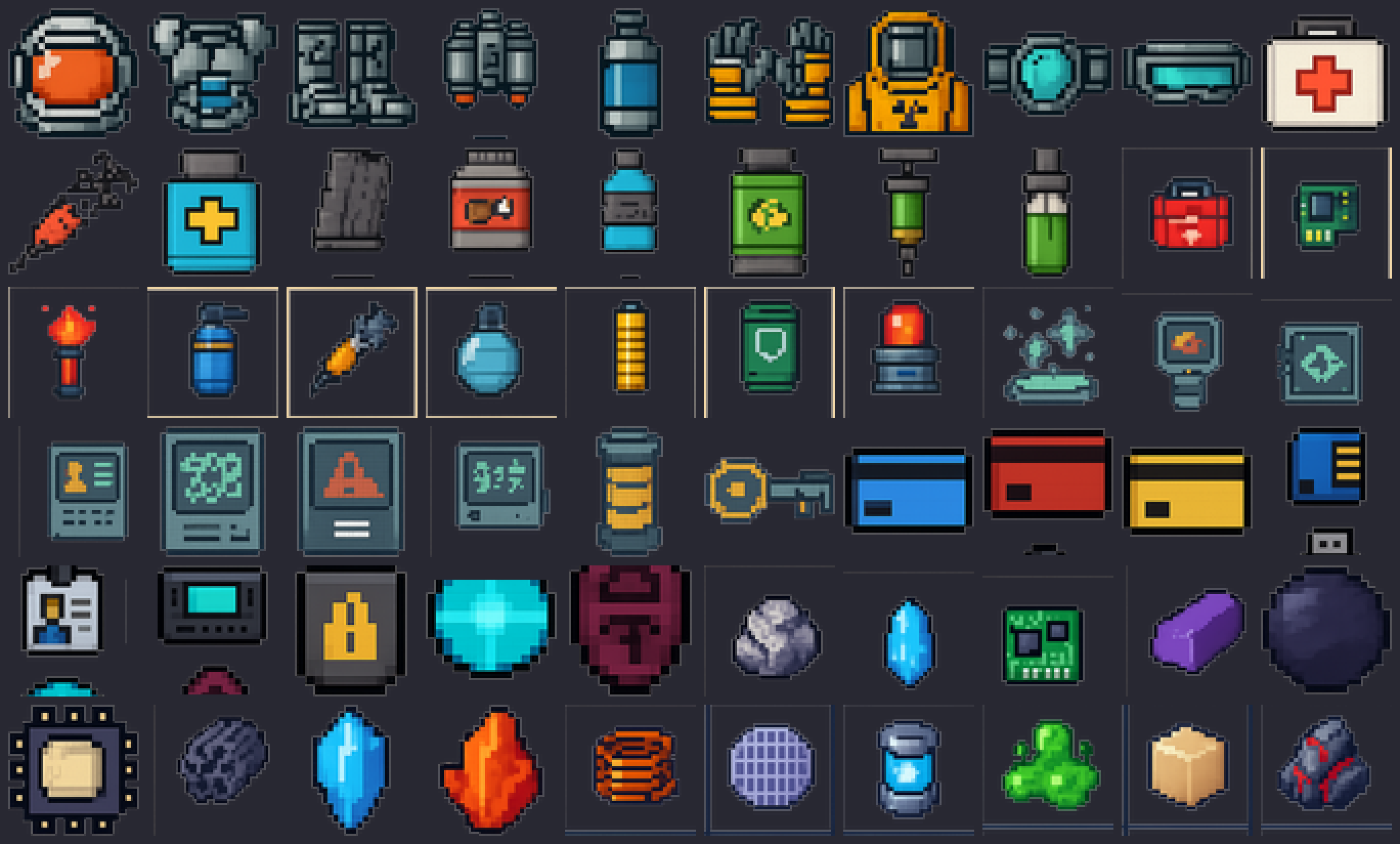 Sci-Fi Space Station Items by fabs133
