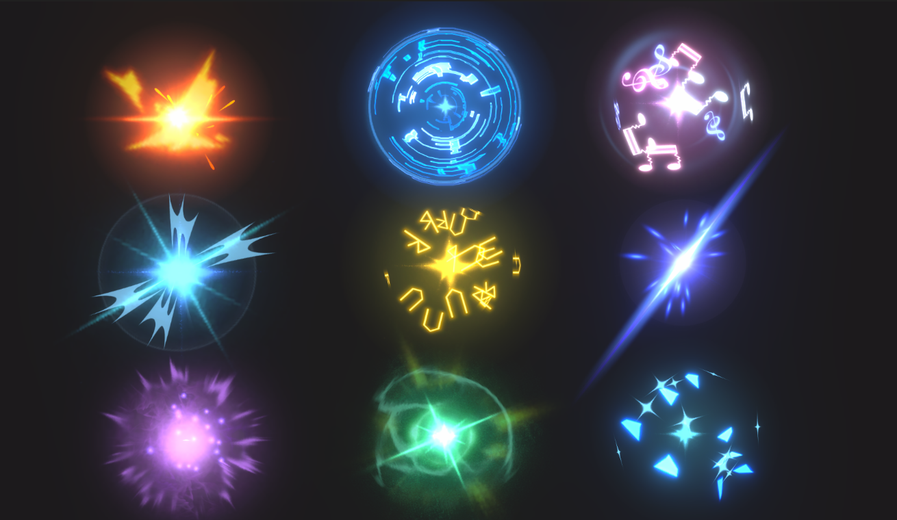 Unity Game VFX - Magic Slash Collection by Eric Wang_Unity VFX Artist