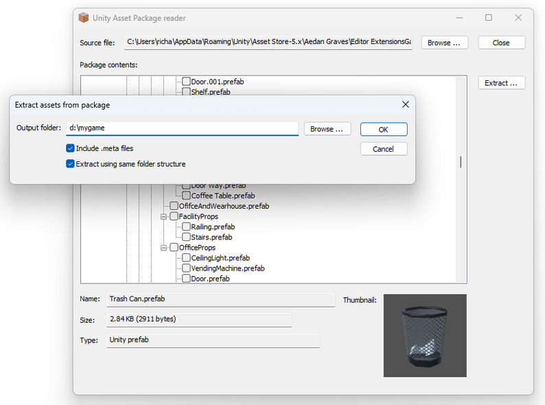 Packyderm .unitypackage Extractor by isometric8
