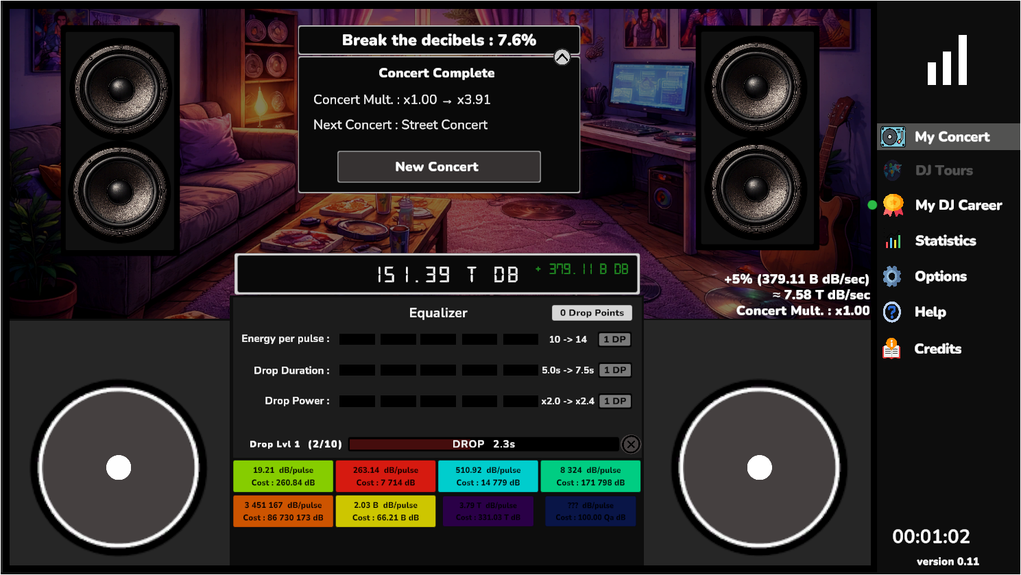 Screenshot 2 for Idle Decibel - DJ Origins