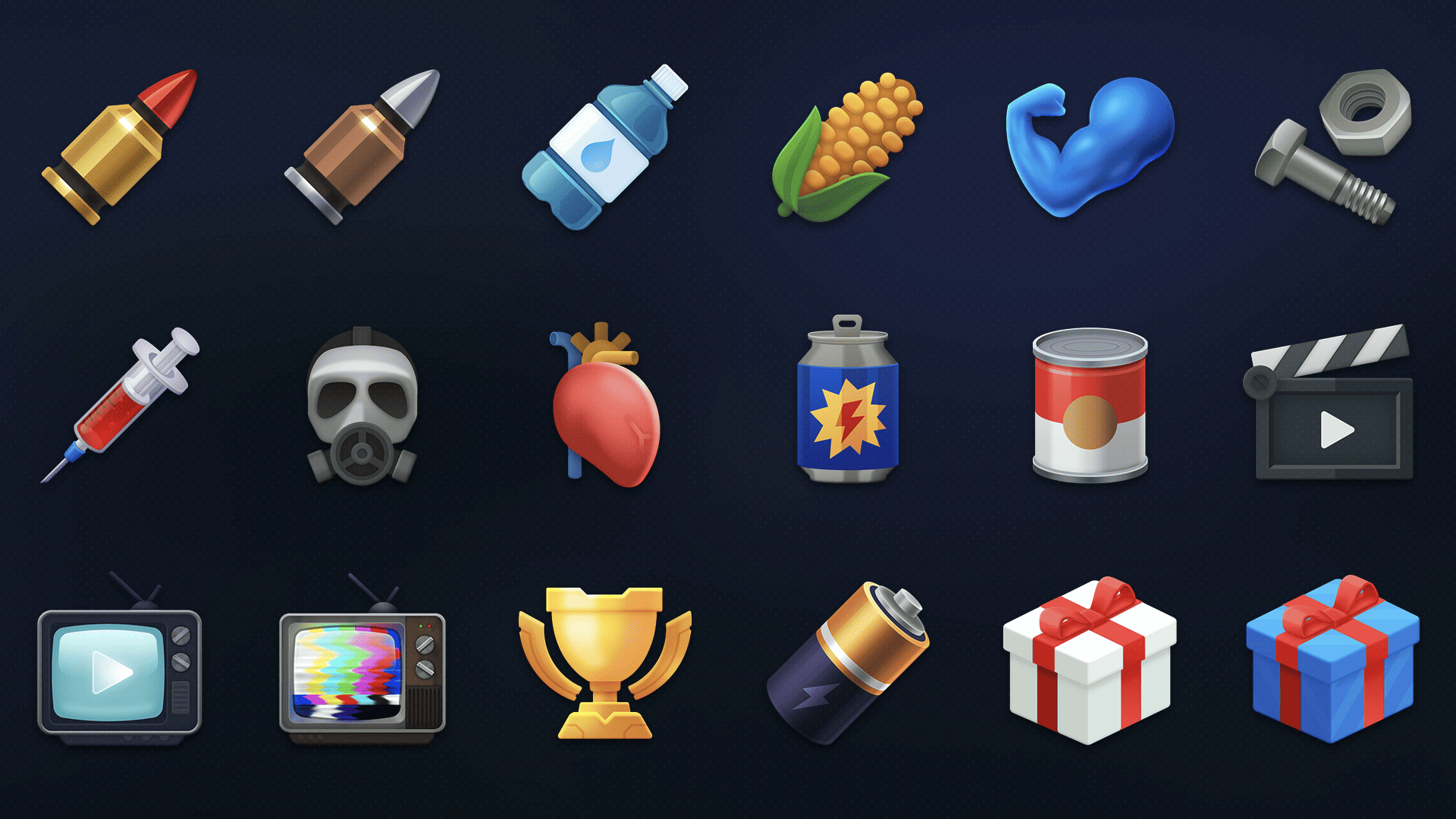 2D Icons - Survival Icon Pack by LAYERLAB