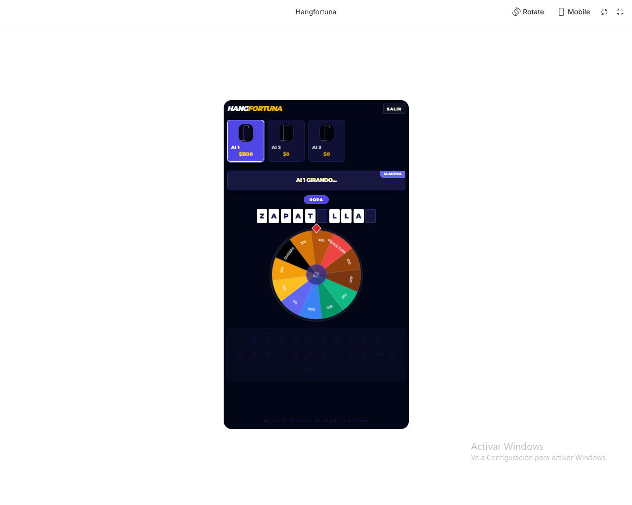 Screenshot 5 for Hangfortuna: The Ultimate Word & Fortune Fusion!