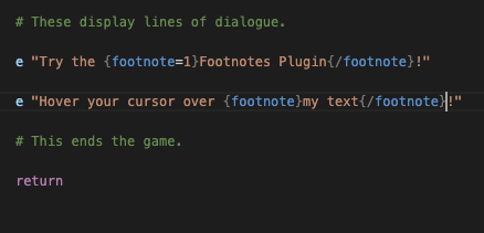 Screenshot 2 for Footnotes plugin for Ren'Py