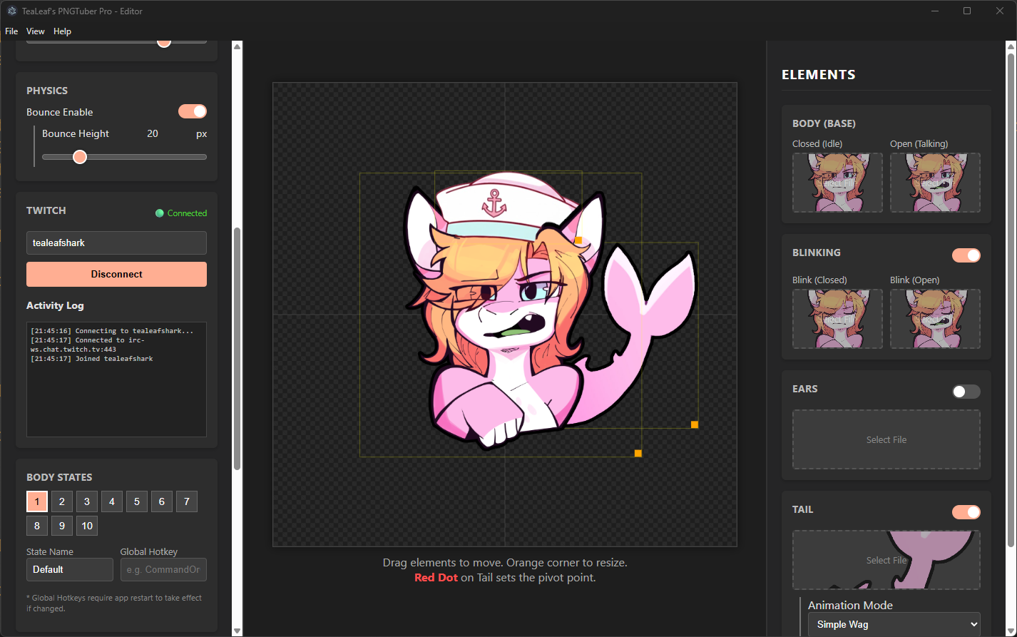 Screenshot 2 for TeaLeaf's PNGTuber Pro