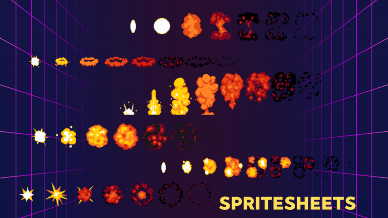 Wizard Exsploding Explosion Pack 11 by ansimuz