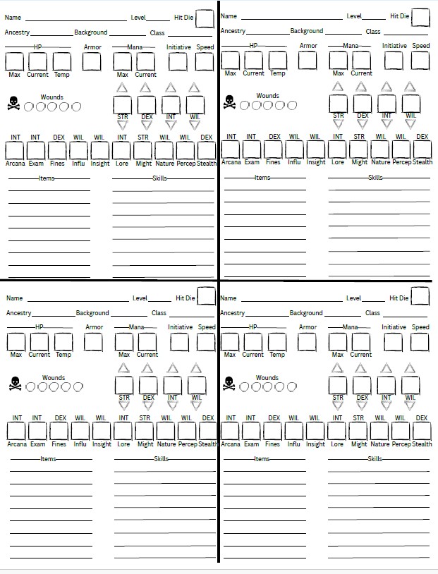 Screenshot 2 for Nimble 2e Player Cards