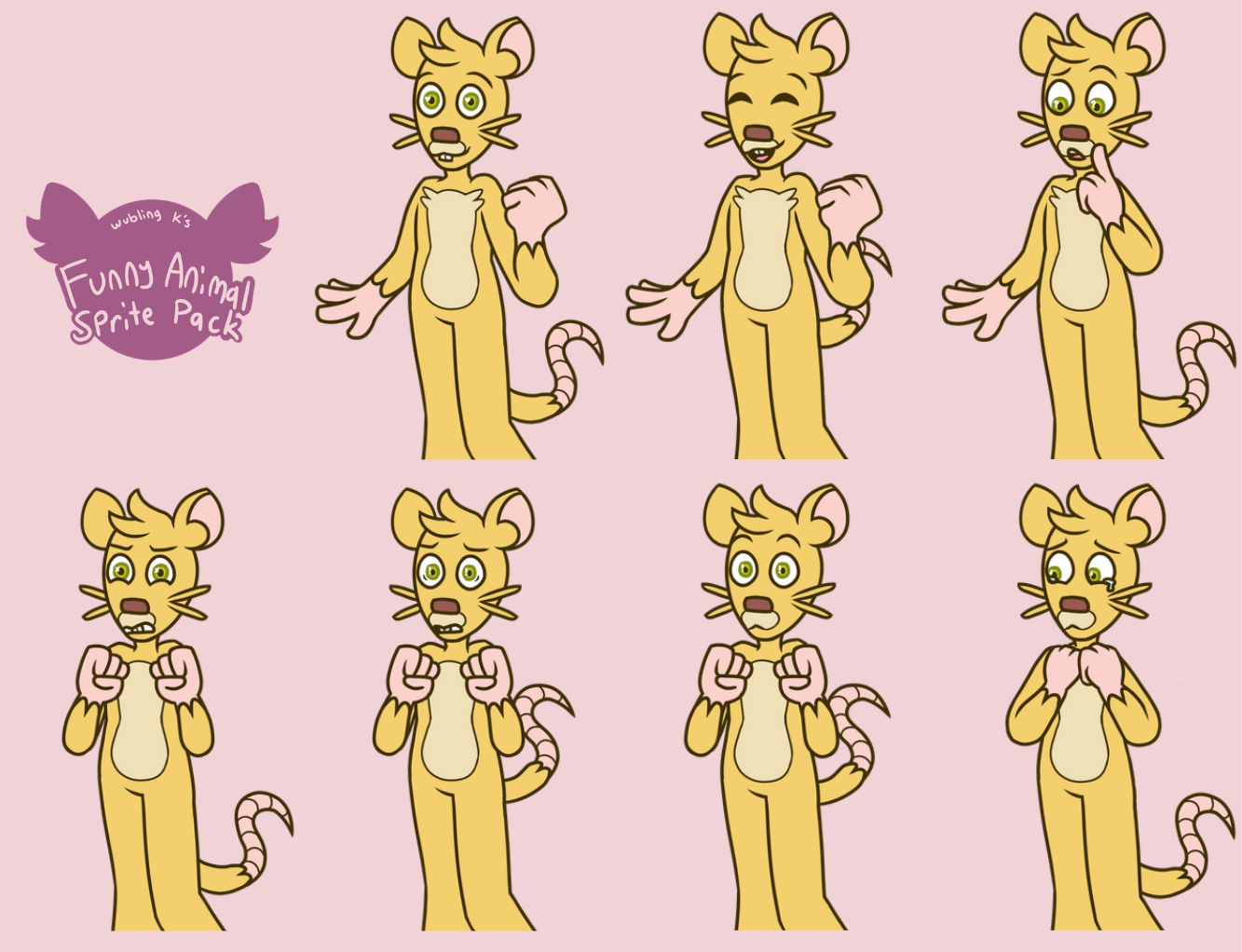 Funny Animal Sprite Pack by Wubling K