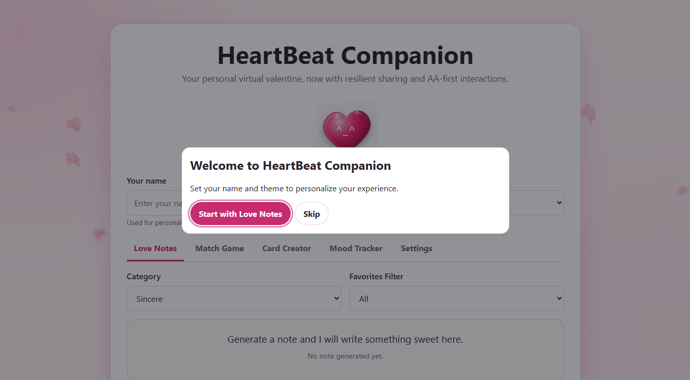 Screenshot 2 for HeartBeat Companion