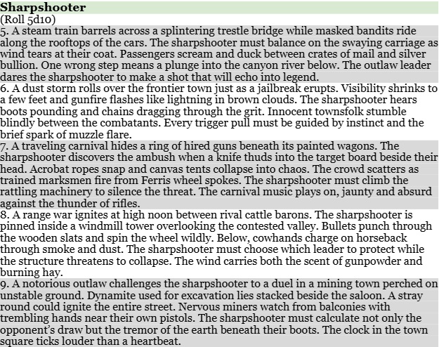 Screenshot 3 for Wild West TTRPG Sharpshooter Events