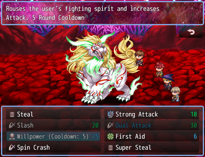 Screenshot 2 for [CGMZ] Cooldowns for RPG Maker MZ