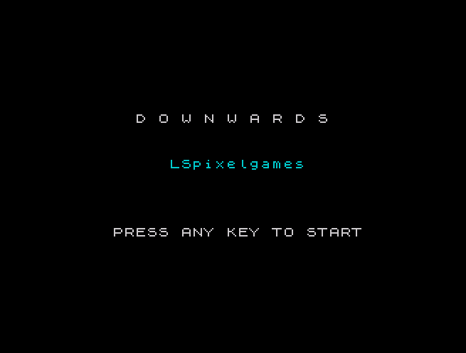 DOWNWARDS ZX-Spectrum gameplay