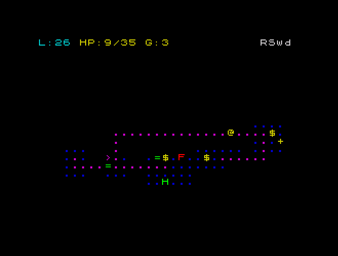 Screenshot 8 for DOWNWARDS ZX-Spectrum 48k