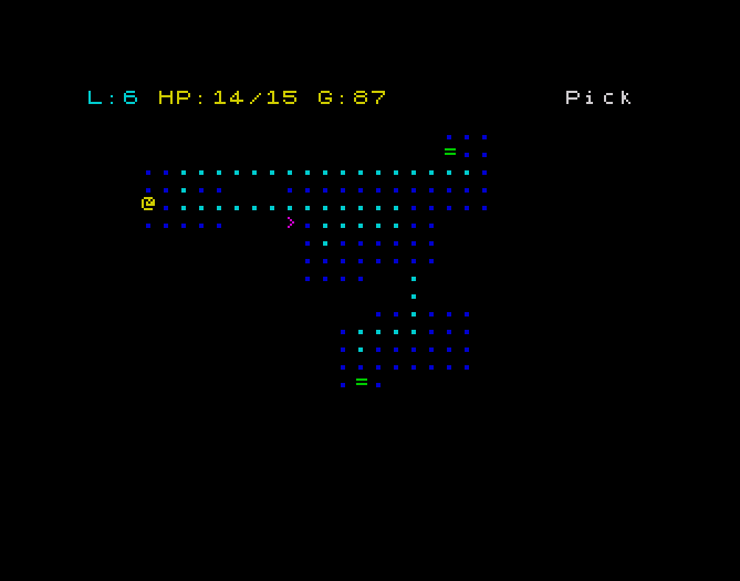 Screenshot 3 for DOWNWARDS ZX-Spectrum 48k