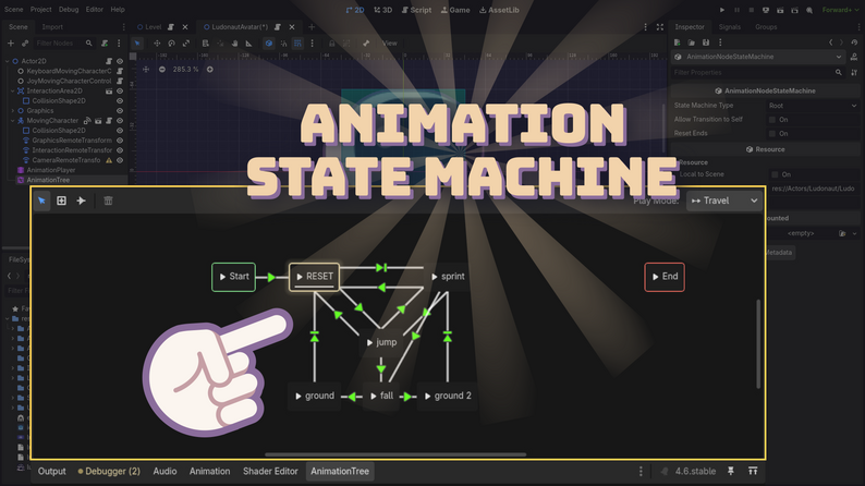 Godot 2D Platformer Controller by Ludonauta