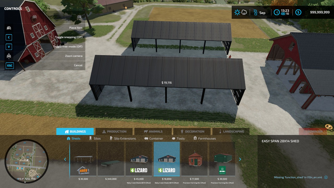 Screenshot 4 for FS25/FS22 Nelly Creek Sheds BETA