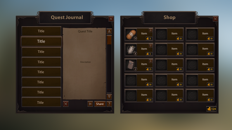 Classic RPG UI by PONETI