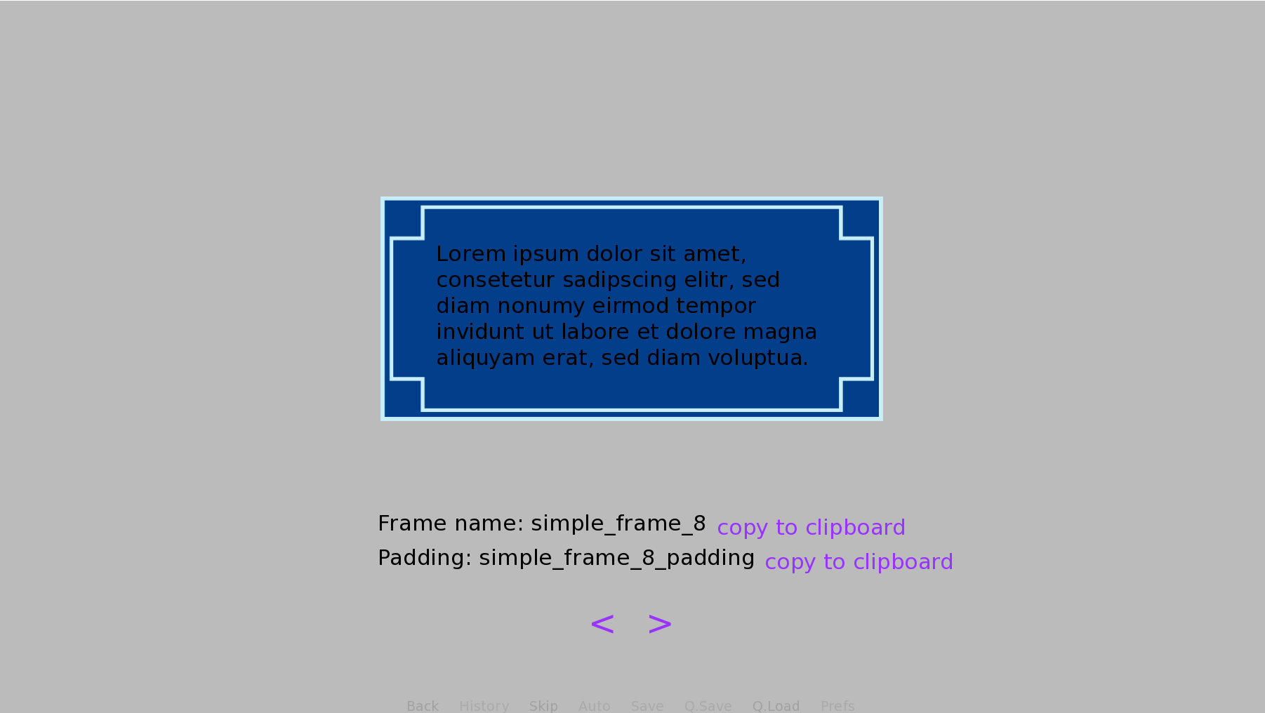 Customizable Ready-to-Use Frames for Ren'Py by Berin