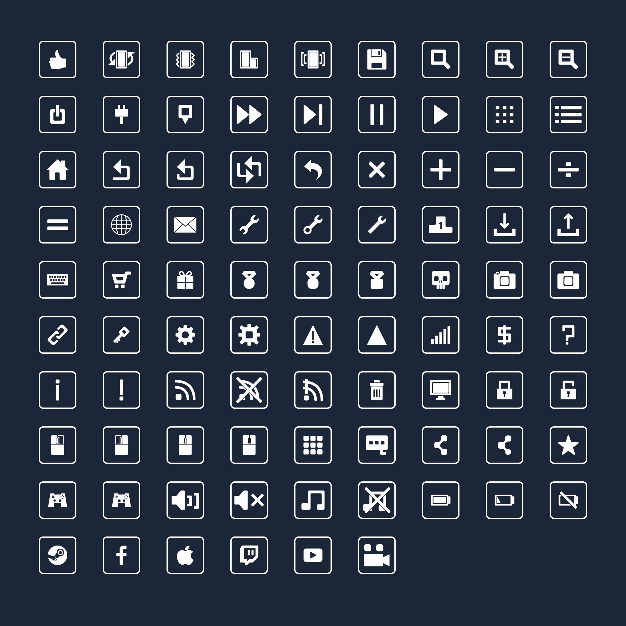 Modern and minimal game UI kit + 260 Icons by SunGraphica