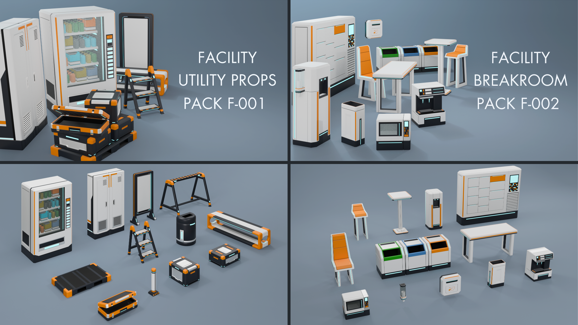 Low Poly Sci-Fi Ultimate Asset Library – Complete Modular Collection by ...