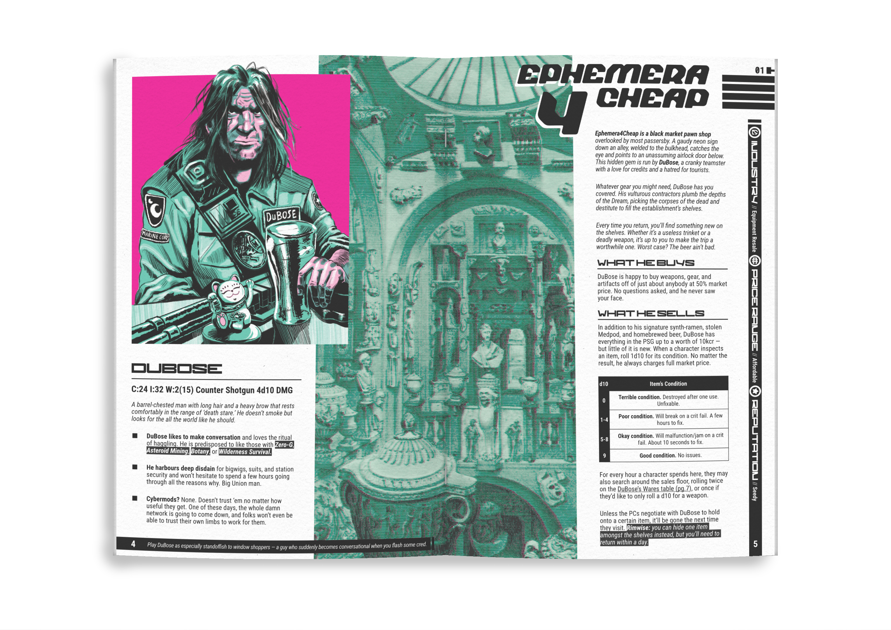 Screenshot 3 for Grim Merchants - A Suite of Vendors for Mothership RPG