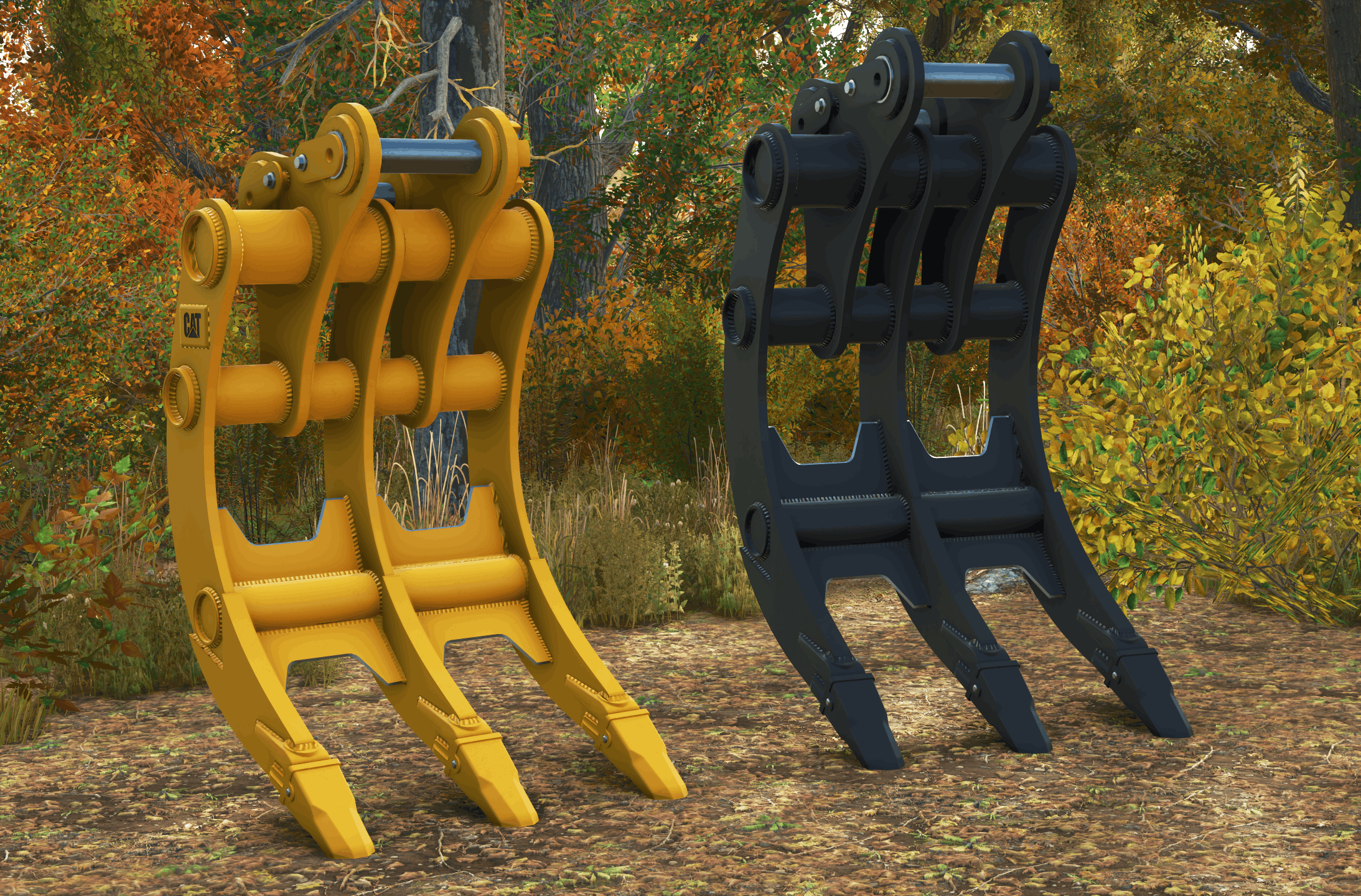 Screenshot 2 for FS25 Cat Rake Pack