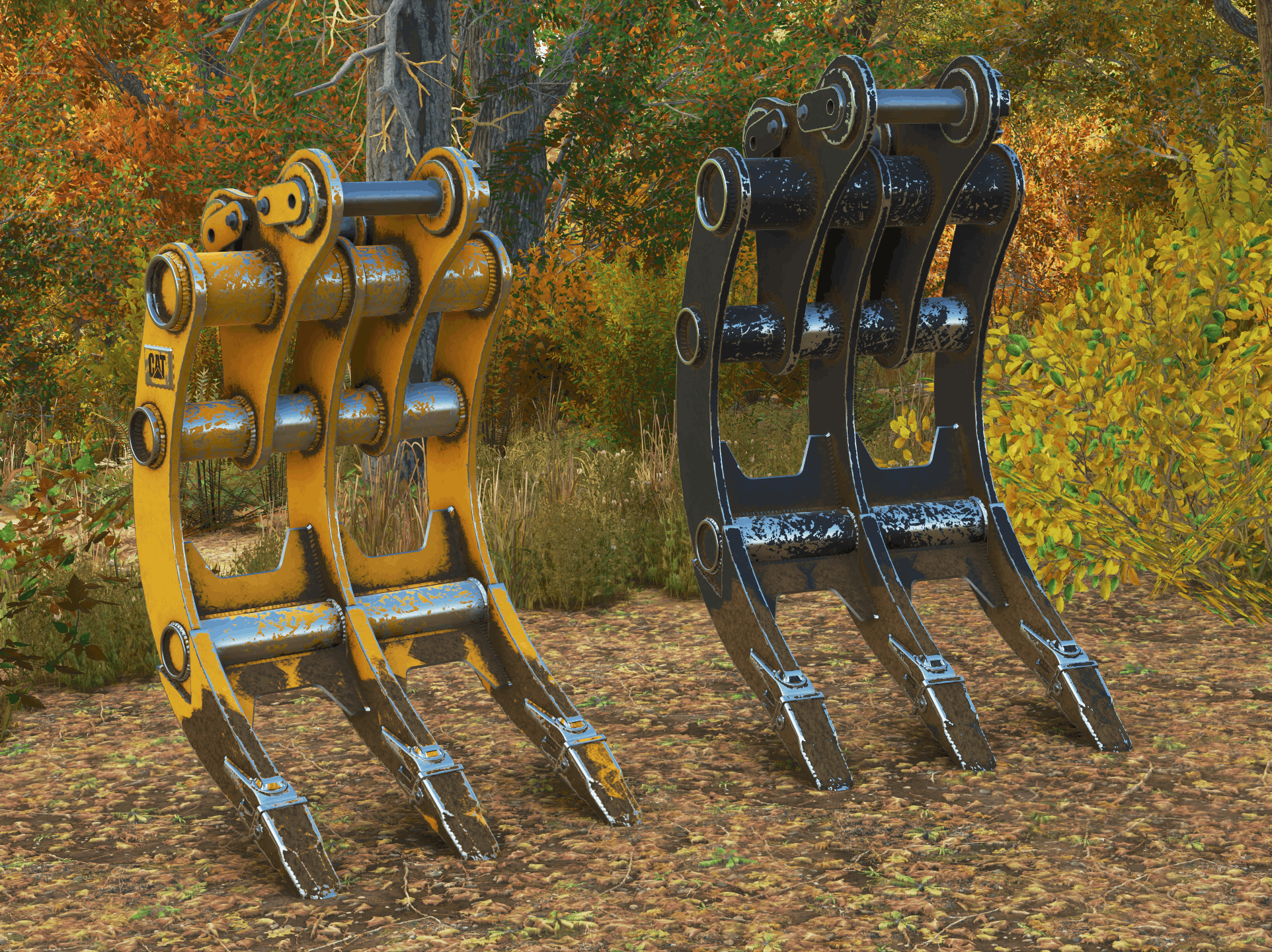 Screenshot 3 for FS25 Cat Rake Pack