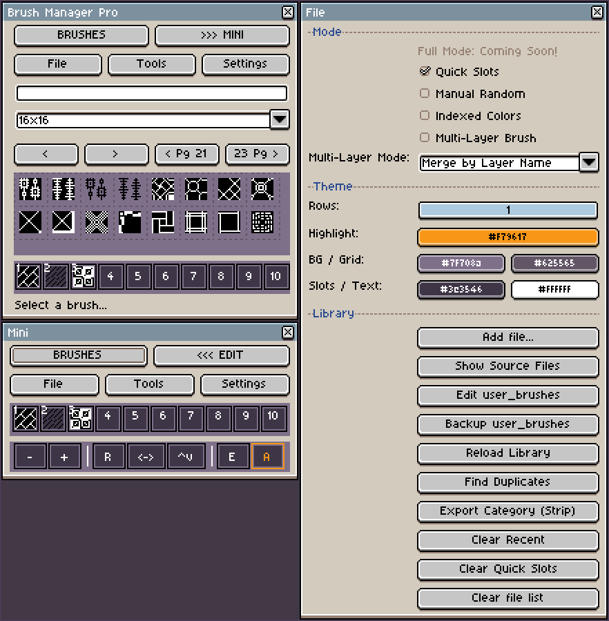 Screenshot 2 for Brush Manager Pro For Aseprite