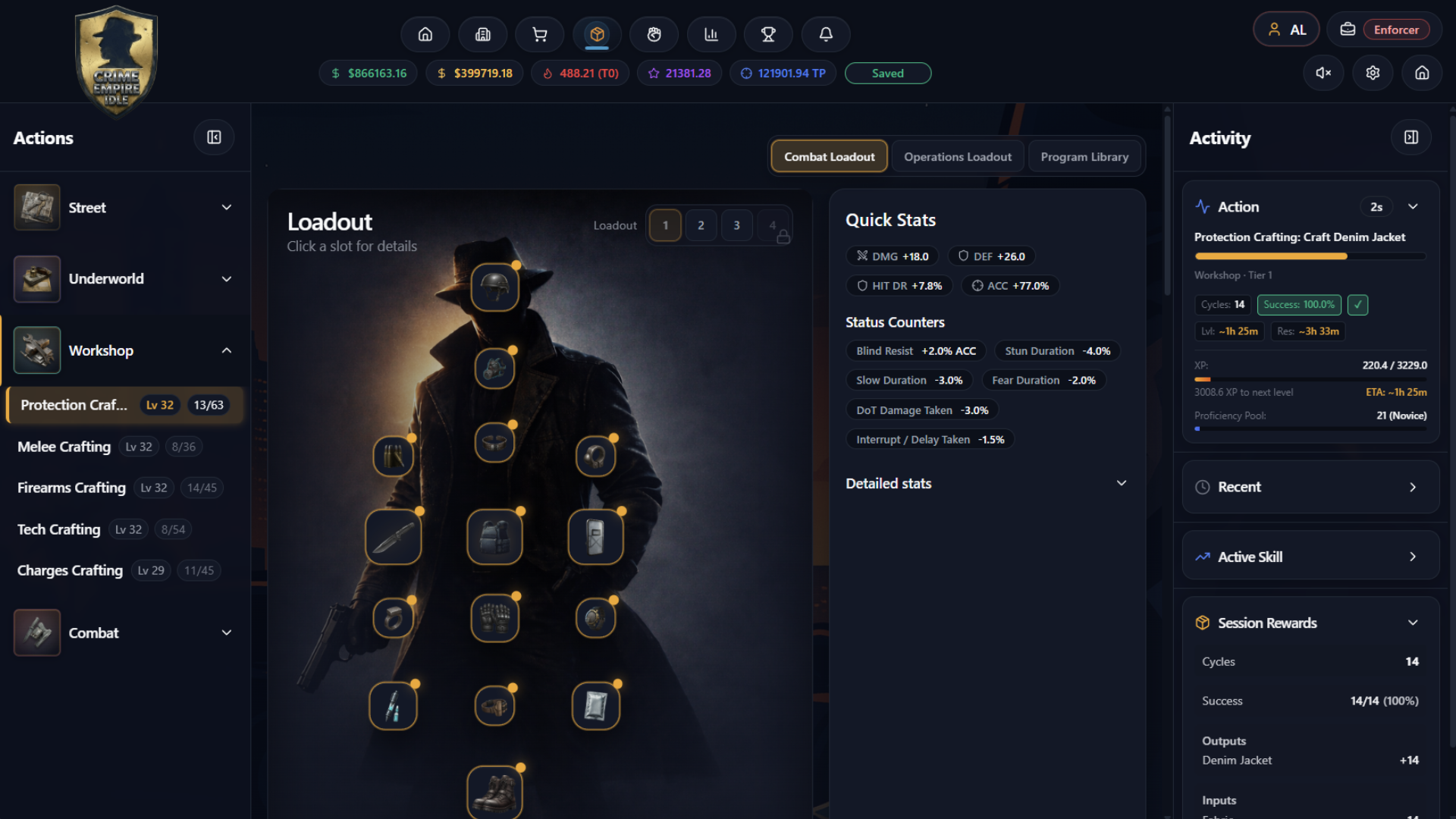Screenshot 4 for Crime Empire Idle Demo