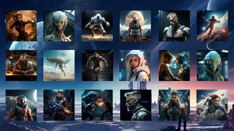 170+ SCI-FI AVATARS by PIXELHUNT