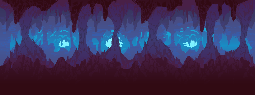 Crystal Caverns – 2D Platformer Asset Pack 24x24 by Pozac