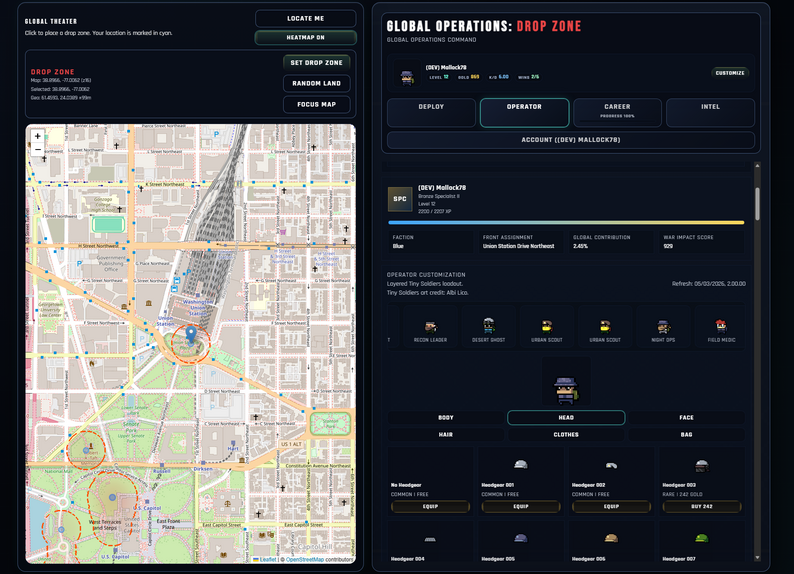 Global Operations: Drop Zone – 2D Multiplayer Battlefield (Beta) by Mallock