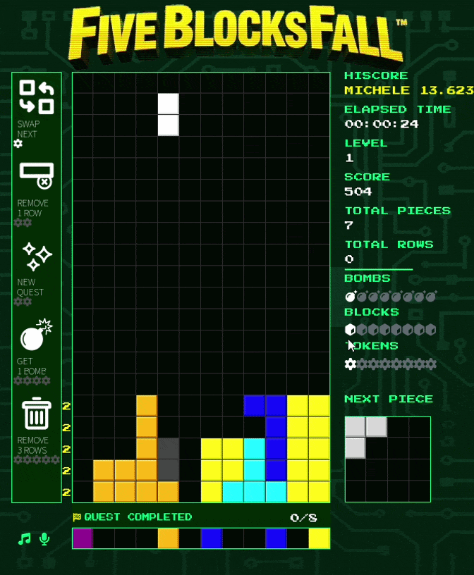 Screenshot 3 for FiveBlocksFall