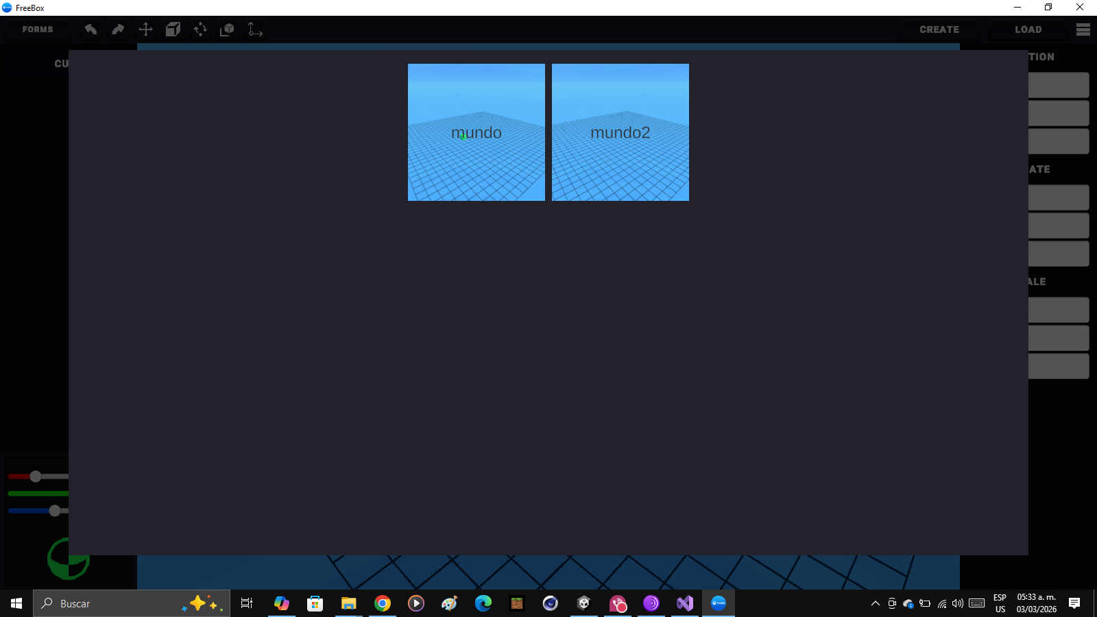 Screenshot 2 for FreeBox: Create Living Worlds