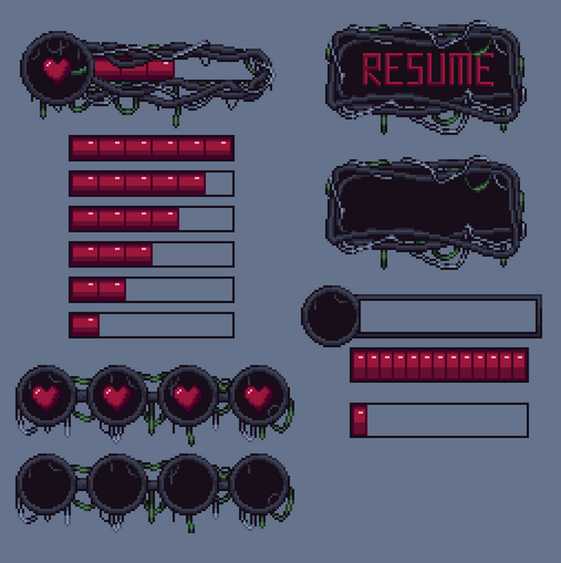 Health Bars and UI [Complete Pack] by Lone_Ghost
