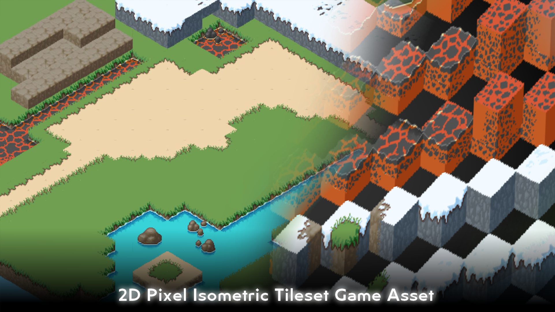 2D Pixel Isometric Tileset Game Asset by Kunoichi Elf Indie