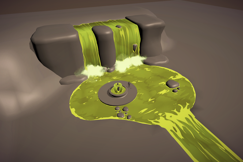 Stylised Waterfall Asset Pack by Lixsh