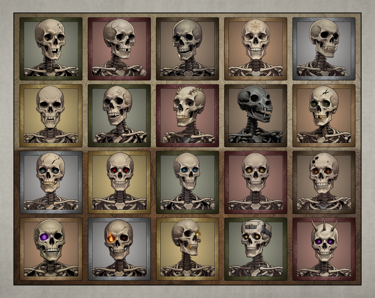 Standard Skeleton Tokens by fredcalil