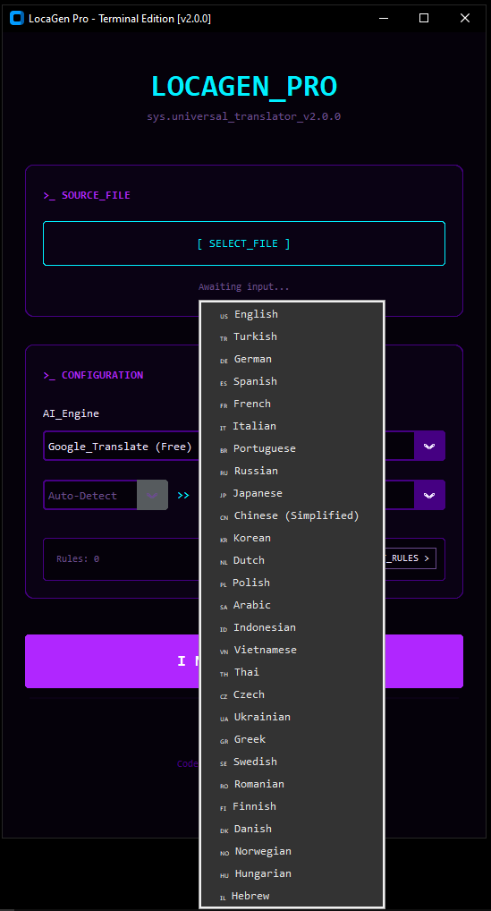 LocaGen Pro - Universal Game Localization Tool by hasanalpgungor