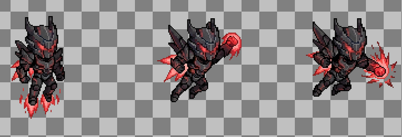 2D Character Sprite Sheet - Pixel Art Dark Corrupted Knight by ...