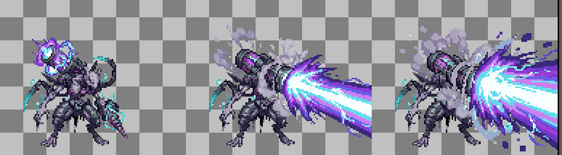 2D Character Sprite Sheet - Pixel Art Alien Robot by GreatGamingLife