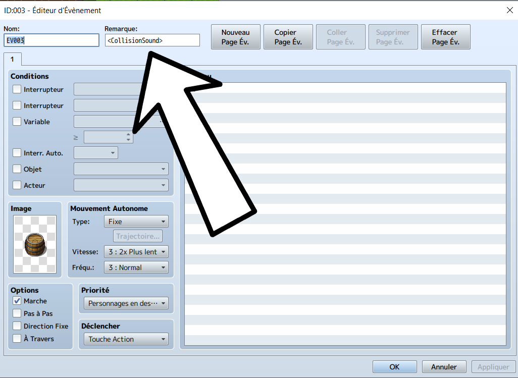 Screenshot 5 for Sound Collision Plugin RPG Maker MV-MZ