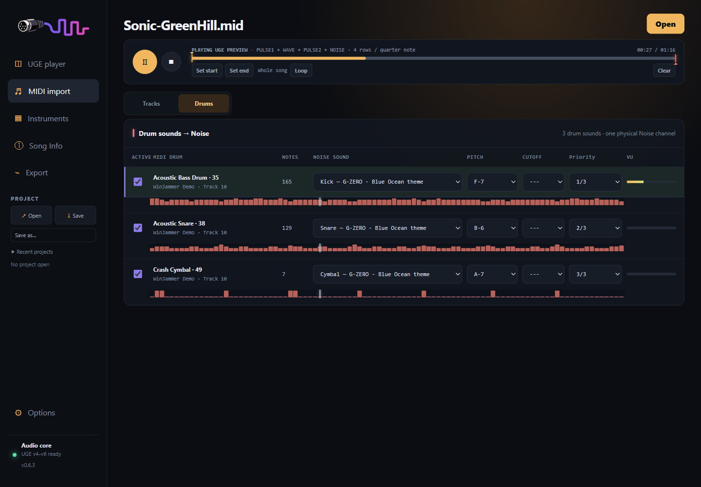 Screenshot 4 for hUGEMIDI