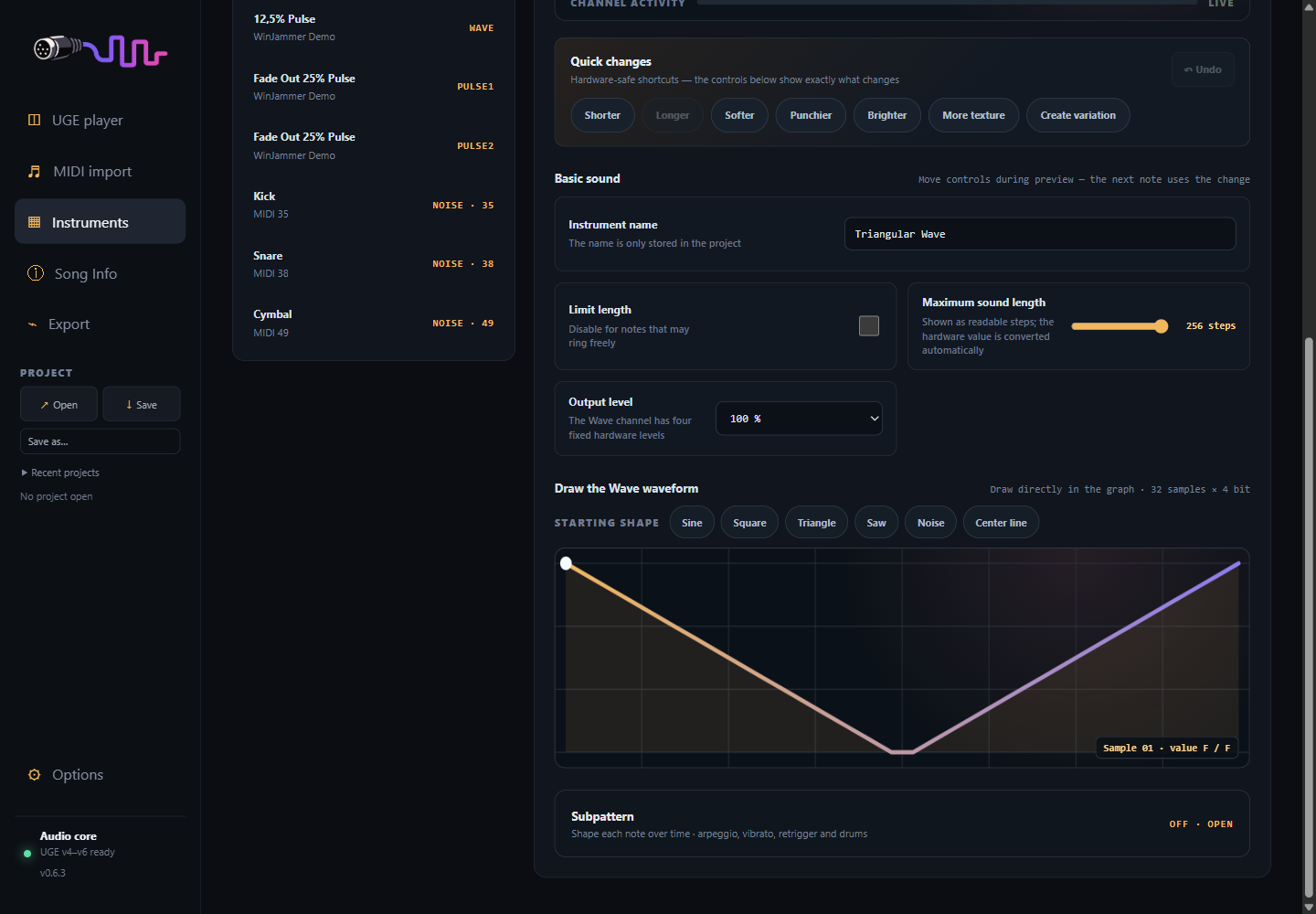 Screenshot 6 for hUGEMIDI