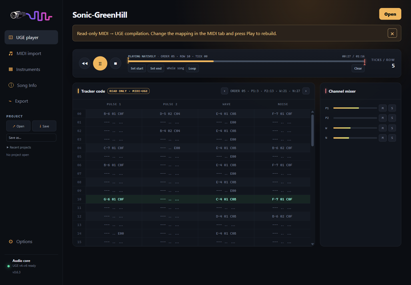 Screenshot 3 for hUGEMIDI