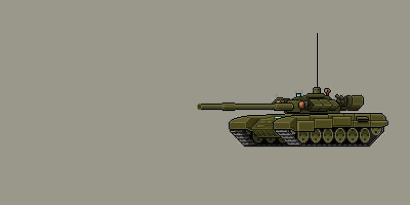 【希少】TANK MAGAZINE ＃8/写真 アート ファション イラスト T-90A Tank Pixel Art Animated Walk and Shooting Single Asset. by