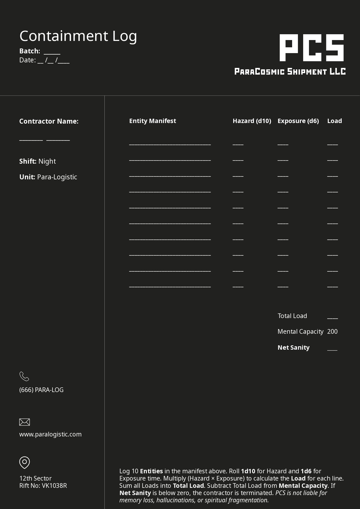 Screenshot 2 for Paracosmic Shipment LLC