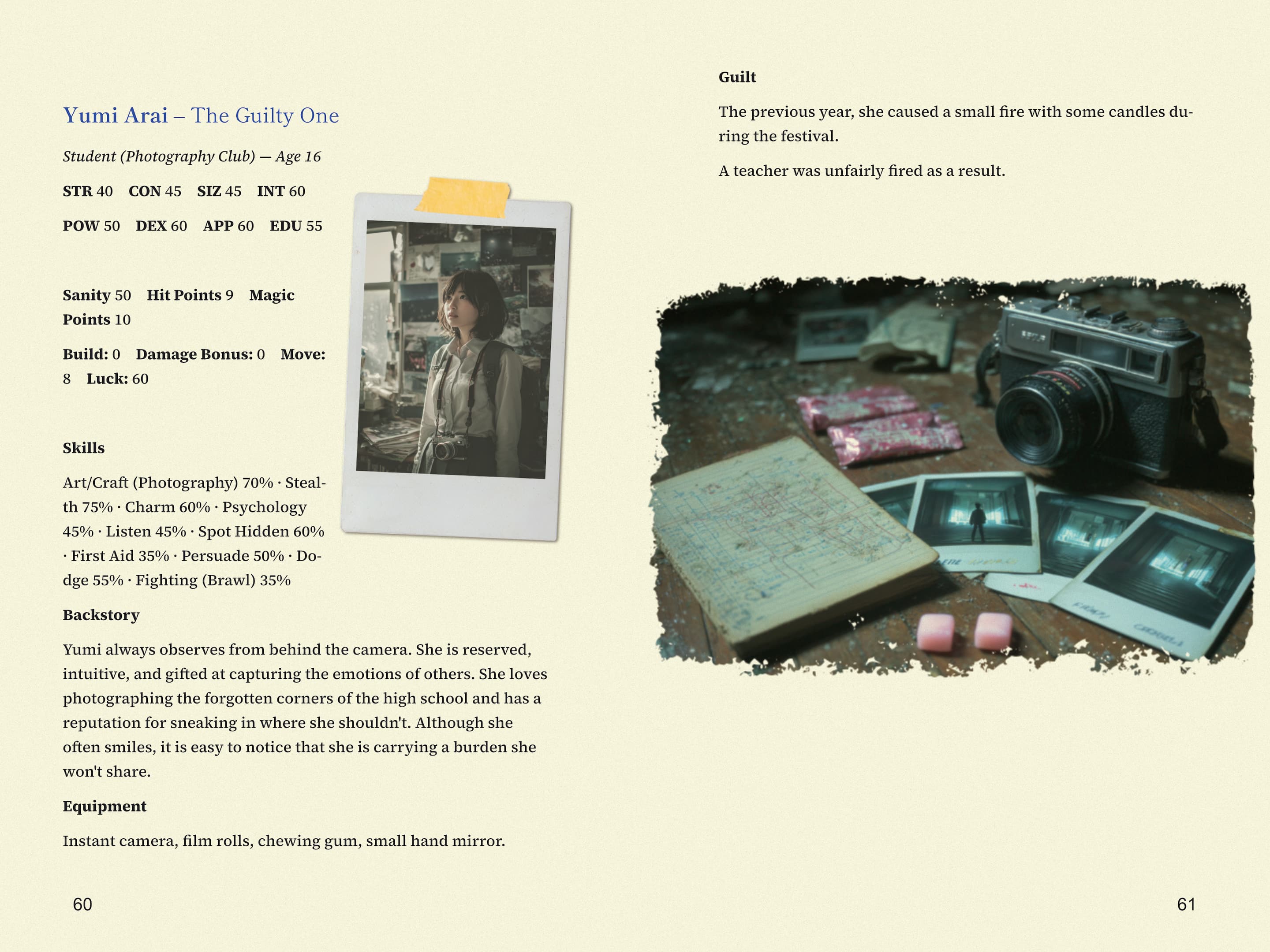 Screenshot 5 for Kegare no Gakkō — Japanese Psychological Horror One-Shot (d100)