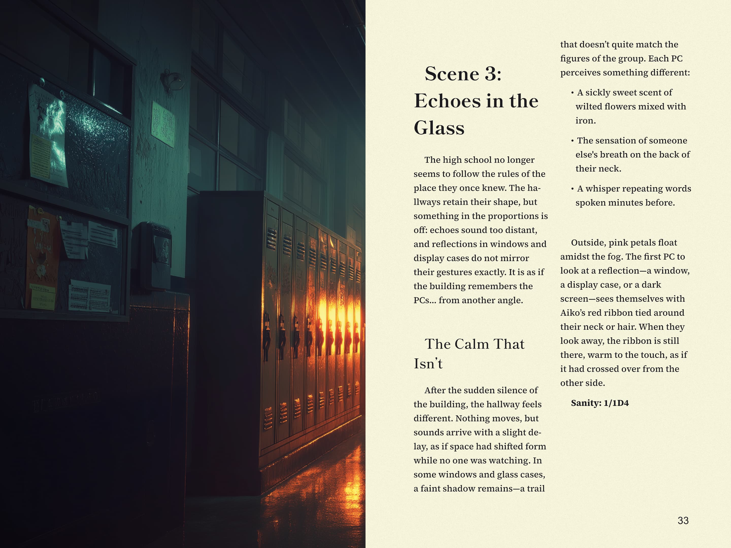 Screenshot 3 for Kegare no Gakkō — Japanese Psychological Horror One-Shot (d100)