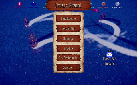 Screenshot 2 for Pirate Brawl - Solo & Multiplayer Ship Combat
